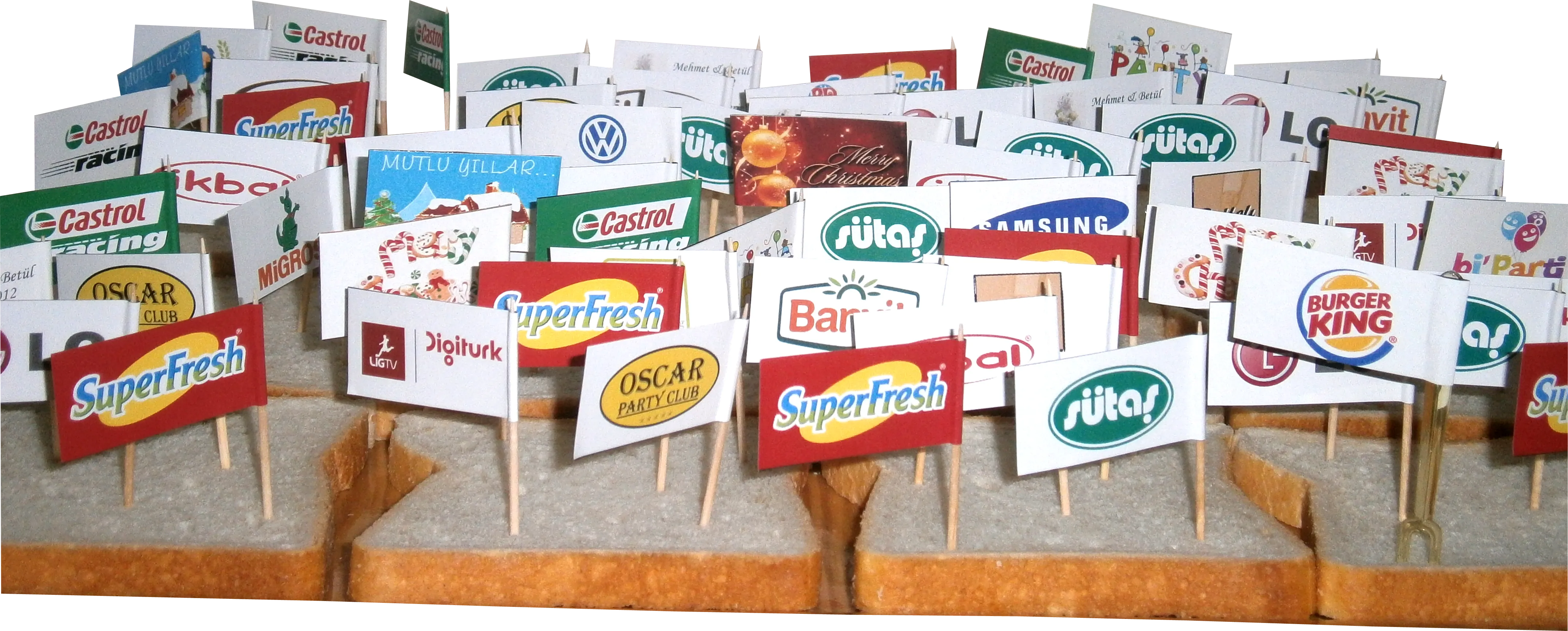 Standart Kürdan Bayrak 6.5 cm